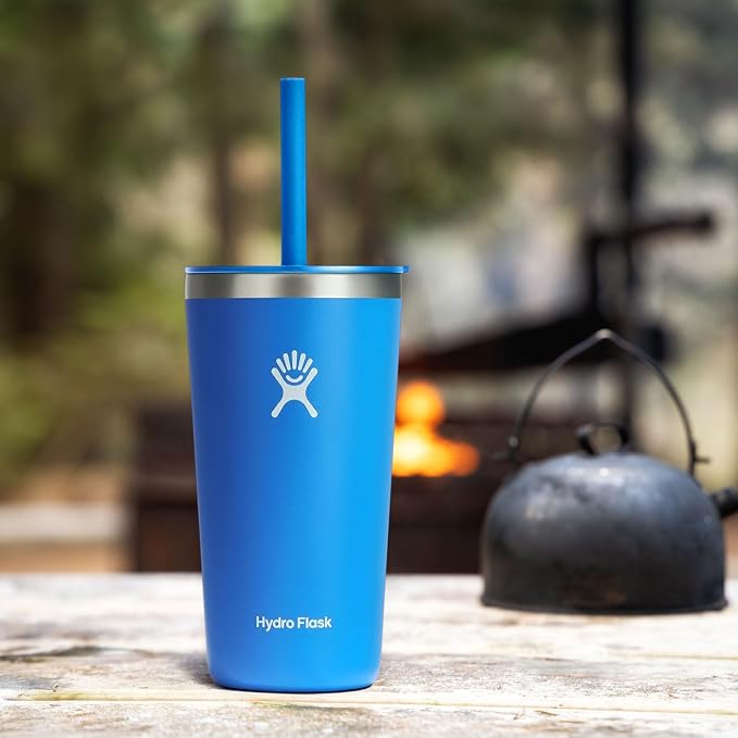Hydro Flask All Around Tumbler Straw Lid, Insulated Travel Mug, Stainless Steel Coffee Cup 20 Oz Cascade - Image 2