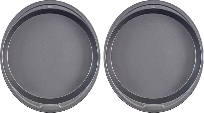 GoodCook 9-Inch Round Nonstick Cake Pan Set (2-Pack) – Heavy-Duty Carbon Steel Bakeware with Easy-Clean Non-Stick Coating – Oven & Dishwasher Safe Baking Pans for Layer Cakes, Cheesecakes, and More by GoodCook