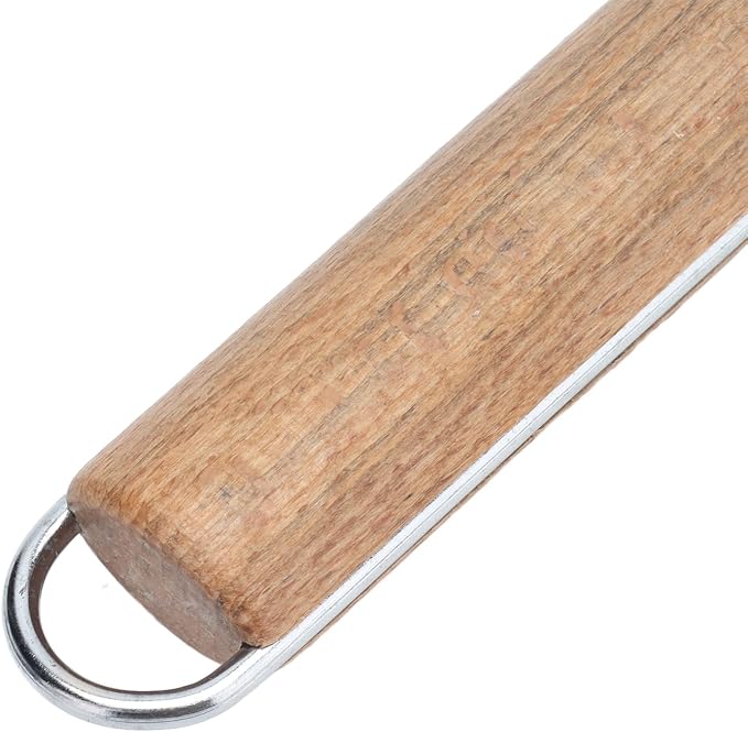 Rolling Pin, Beech Wood and Stainless Steel Dough Roller, Smooth Polished Surface, 160g for Pizza Cake Bread Cookies Baking in Home Kitchen - Image 5