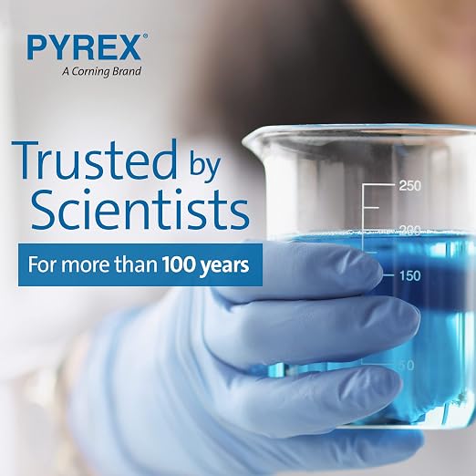 PYREX Griffin Borosilicate Glass Beaker - Low Form Graduated Measuring Beaker with Spout – Premium Scientific Glassware for Laboratories, Classrooms or Home Use - PYREX Chemistry Glassware, 2L, 2/Pk - Image 8