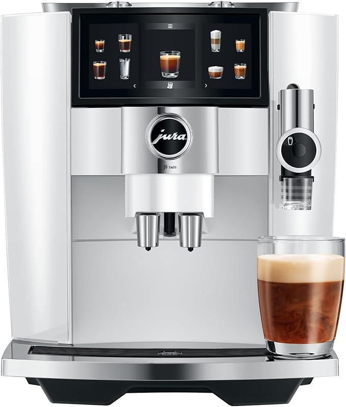 Jura J8 twin Diamond White Automatic Coffee Machine by Unknown