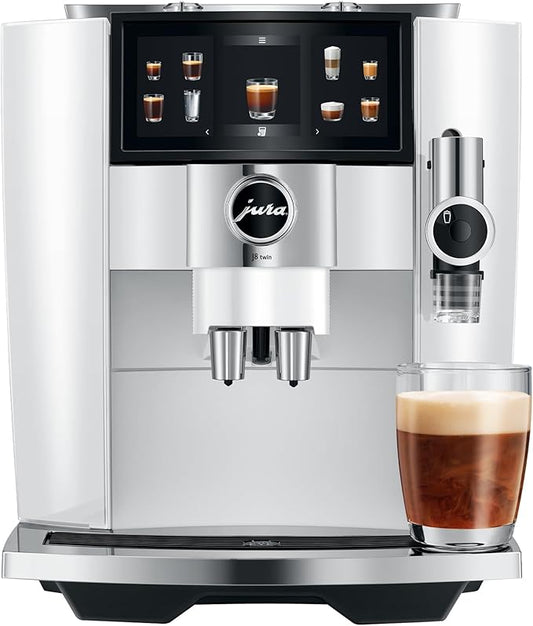 Jura J8 twin Diamond White Automatic Coffee Machine by Unknown