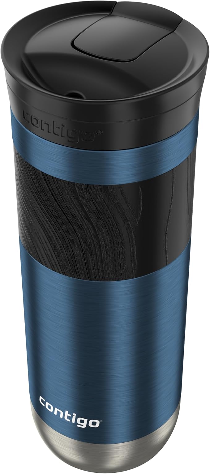 Contigo Byron 2.0 Stainless Steel Travel Mug with Snapseal Lid and Grip 20oz, Blueberry, Great for hot and cold beverages by Unknown