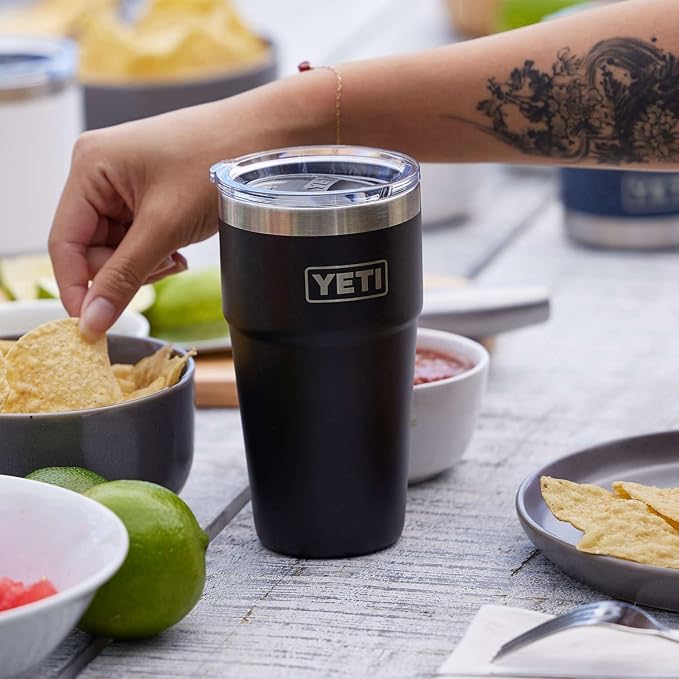 YETI Rambler 20 oz Stackable Tumbler, Stainless Steel, Vacuum Insulated with MagSlider Lid - Image 5