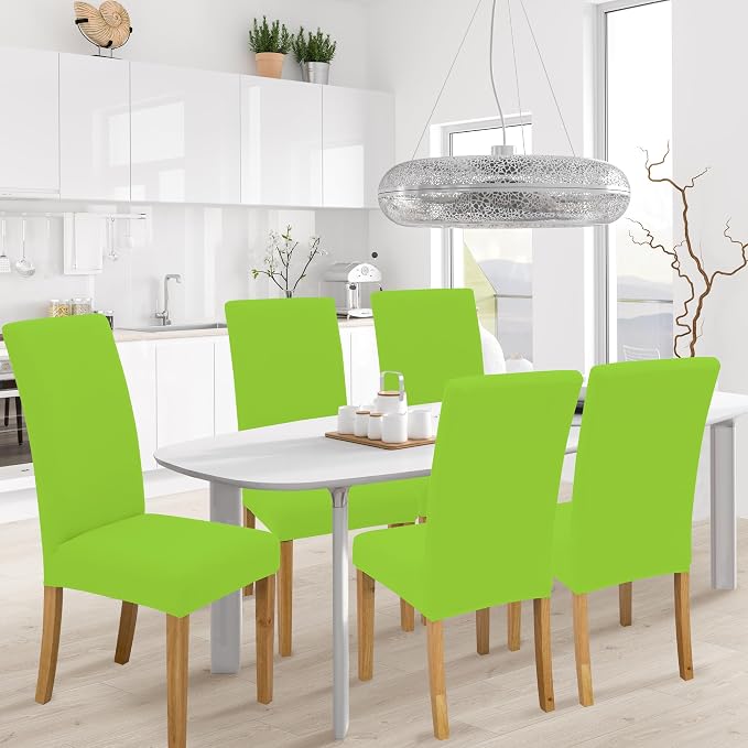 Dining Chair Covers, Stretch Seat Covers, Washable Furniture Protector | Washable, Stretch Fit, Soft, Non Slip, Dining Chair Covers, Seat Protector, Furniture Protector - Image 2