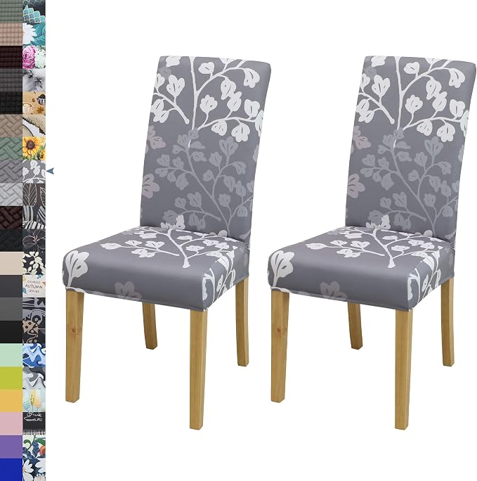 Dining Chair Covers, Stretch Seat Covers, Washable Furniture Protector | Washable, Stretch Fit, Soft, Non Slip, Dining Chair Covers, Seat Protector, Furniture Protector by BIETYONE