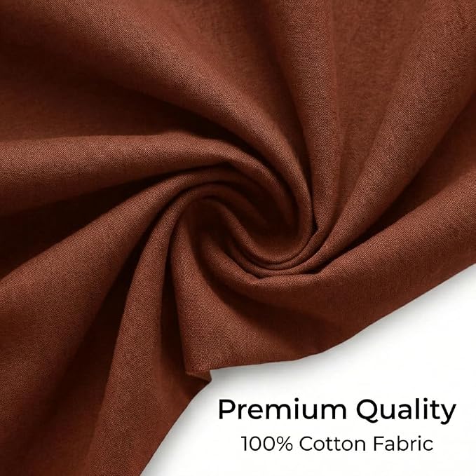 Urban Villa Cotton Grommet Curtains 52x96 (2 Panels) Orange - Image 2