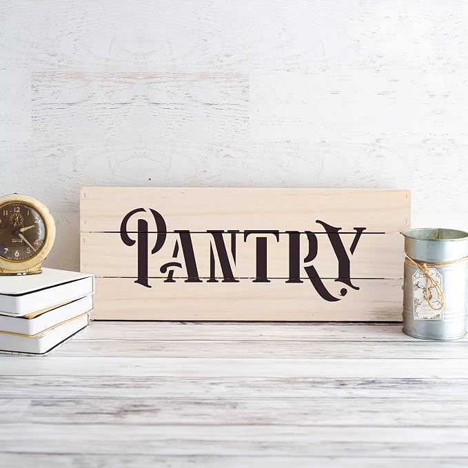 Rustic Pantry Stencil - Pantry Stencils, Rustic Stencil, Kitchen Stencil, Rustic Sign, Pantry Stencil - Image 3