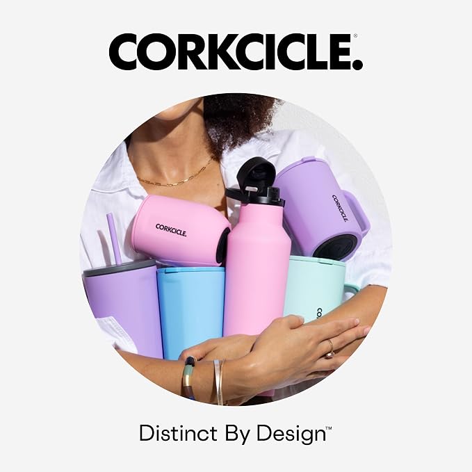 Corkcicle x Rifle Paper Co. Triple Insulated Coffee Mug with Lid & Handle - Keeps Beverages Hot for 3+ Hours - Gift for Mom - Great for Mother's Day or Christmas - 16 oz - Peacock Blue - Image 8