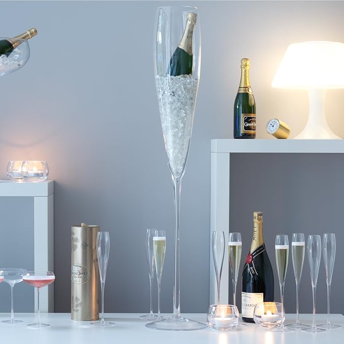 LSA International Wine Champagne Flute (4 Pack), 5.4 fl. oz., Clear - Image 5