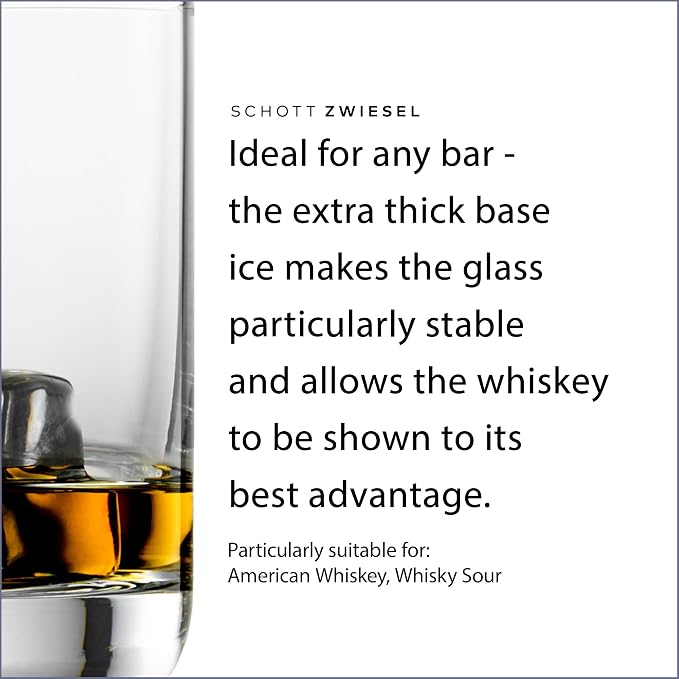 SCHOTT ZWIESEL Convention Whiskey Glass (Set of 6), Old Fashioned Tumbler for Whiskey, Dishwasher-Safe Machine-Made Tritan Crystal Glasses, Made in Germany (10 Ounce) - Image 3