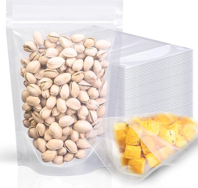 30Pcs14"X20" Clear Stand Up Zipper Seal Bags,Reuseable Ziplock Plastic Pouch for Food Storage, Transparent Sealing Food Pouches Snack Packing,Cookie,Snack,Spices,Pet Food and Drinking by HomePage