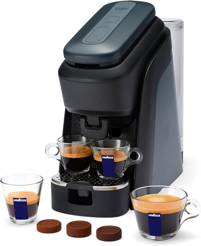 Lavazza Tabli Espresso Machine, works with 100% Coffee Tabs (Black) | Single-serve espresso system. Tabli 100% Coffee Tabs compatibility. Easily brew an espresso, lungo, or double shot. by Unknown