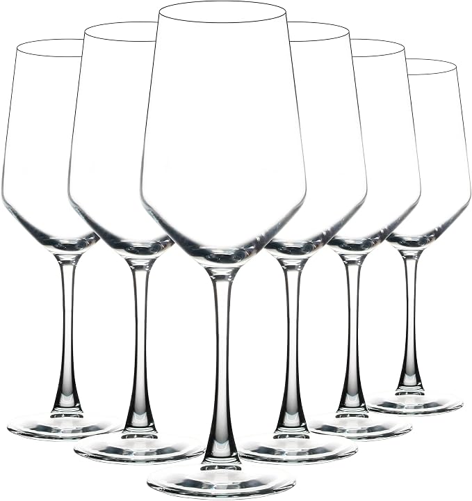 YANGNAY Wine Glasses Set of 6, 13 Oz Red or White Wine Glass with Stem, Perfect for Home, Restaurant, Dishwasher Safe by YANGNAY