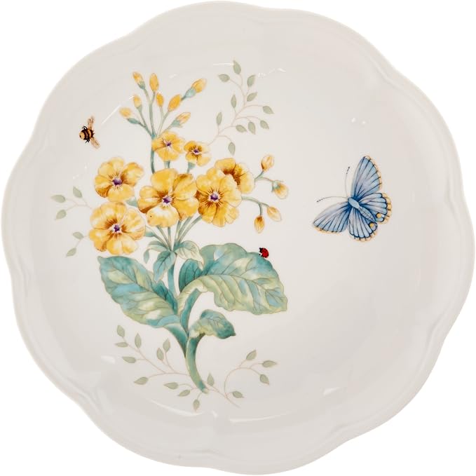 Lenox Dinnerware Set, Butterfly Meadow 18-Piece Set, Service For 6, White Porcelain, Butterfly And Flower Designs, Plates And Bowls Sets, Dishwasher Safe, Home & Kitchen (Assorted, 18 Pieces) - Image 12