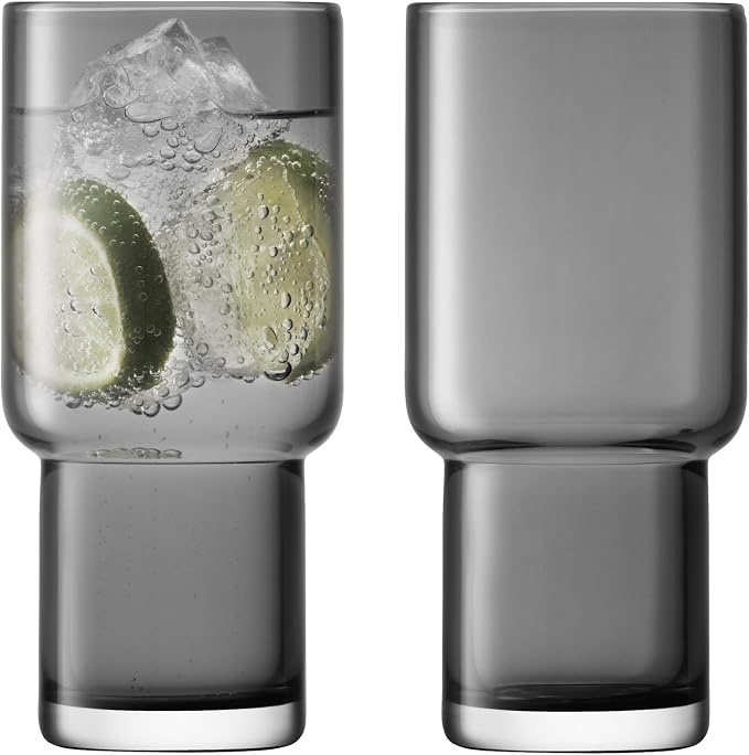 LSA UT71 Utility Highball 13.2 fl oz Slate x 2 by LSA+International