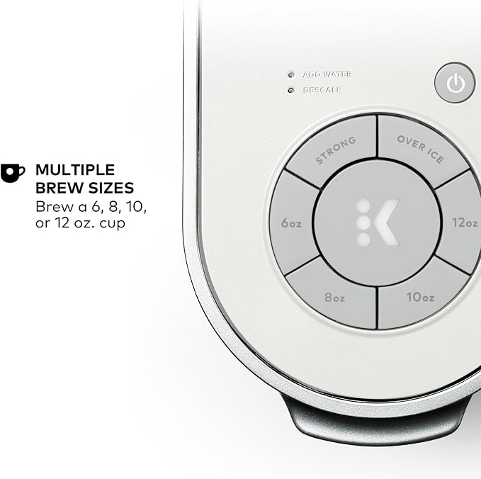 Keurig K-Supreme Single Serve K-Cup Pod Coffee Maker, MultiStream Technology, 4 Brew Sizes, 66oz Dual-Position Removable Reservoir, White | MultiStream Technology, 4 Brew Sizes, Dual-Position Removable Reservoir - Image 7