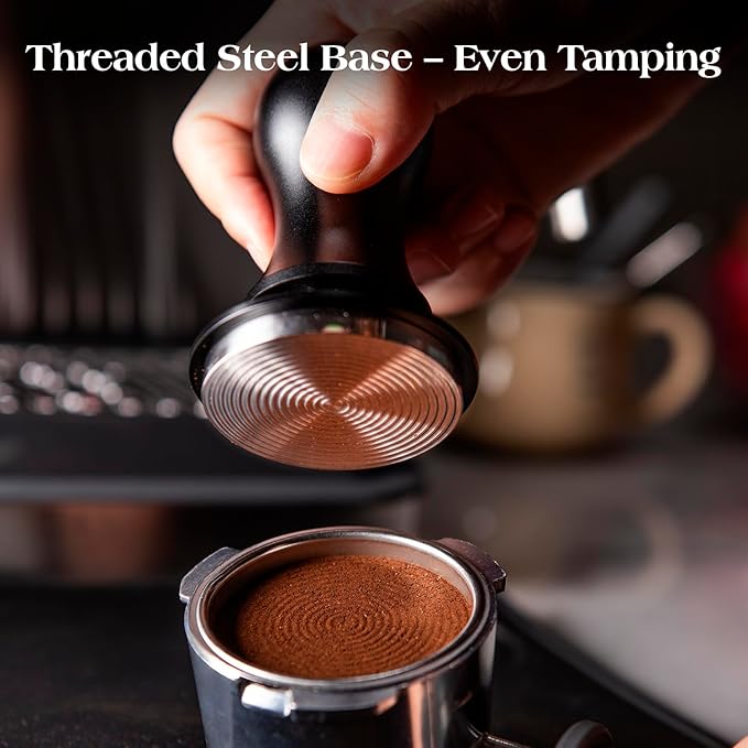 7 PCS Espresso Accessories Kit: 51mm Espresso Tamper, Coffee Distributor, Puck Screen, Dosing Funnel and WDT Tool Espresso Machine Accessories, Premium Espresso Tool Kit