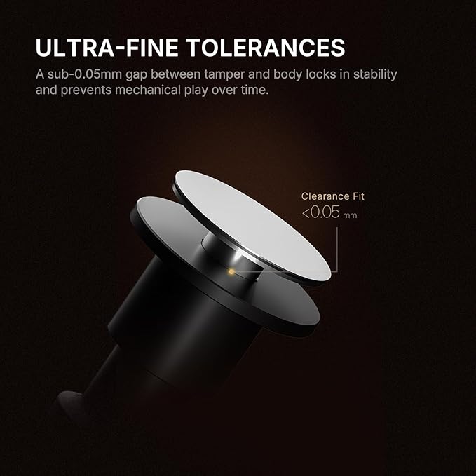 TIMEMORE 58mm Espresso Tamper - Stainless Steel & Aluminum Impulse Impact Coffee Accessories with Sound Feedback for Barista, Spring-Loaded Hand Tamper Tool Fits 58mm Portafilter (4 Springs Included)