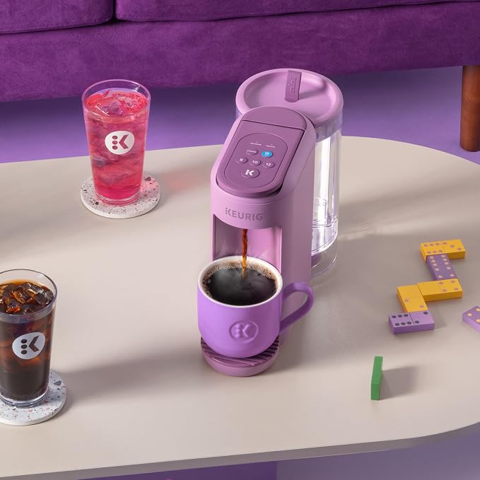 Keurig K-Mini Mate Plus Single-Serve K-Cup Pod Coffee Maker, Compact, 3 Cup Sizes, Brew Over Ice and Strong Button Features, 50 oz Removable Reservoir, Wild Orchid - Image 11