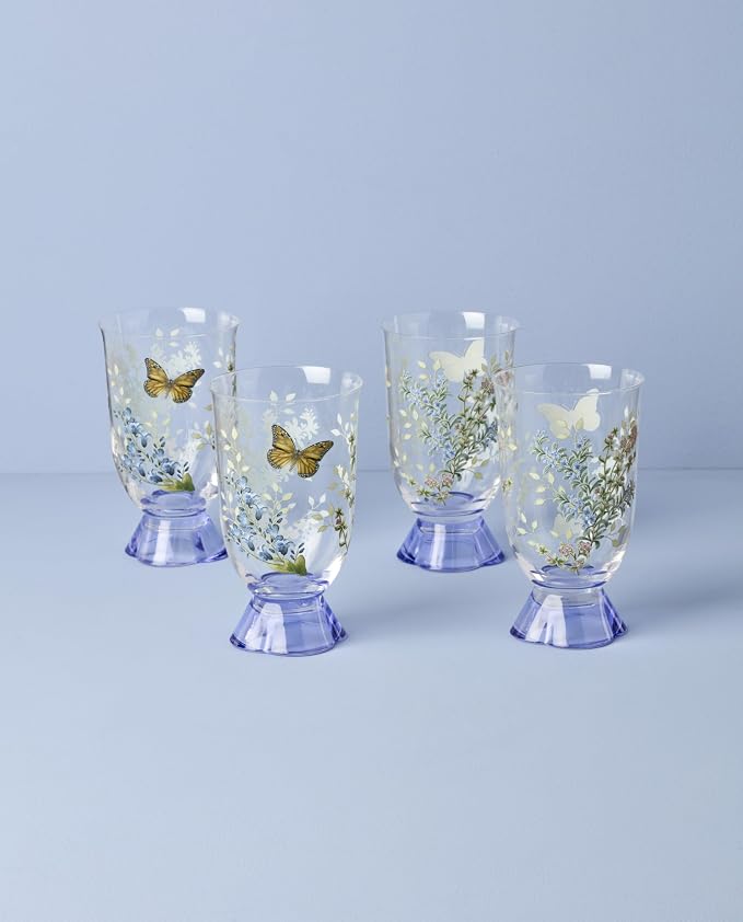 Lenox 897831 Butterfly Meadow Herbs Tall Tumblers, Set Of 4 - Image 3