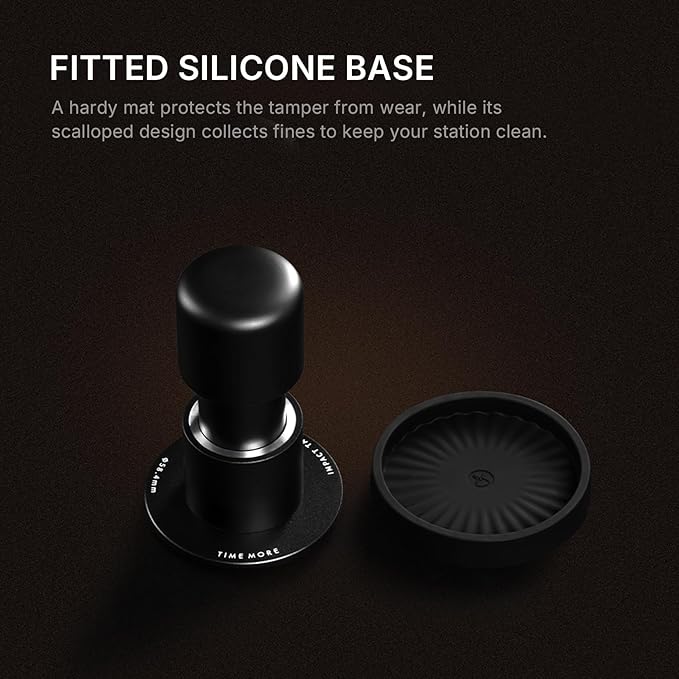 TIMEMORE 58mm Espresso Tamper - Stainless Steel & Aluminum Impulse Impact Coffee Accessories with Sound Feedback for Barista, Spring-Loaded Hand Tamper Tool Fits 58mm Portafilter (4 Springs Included)