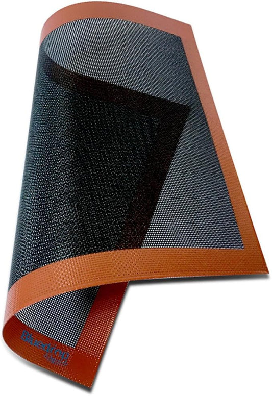 Bluedrop Silicone Bread Baking Mat Non Stick Oven Liner Perforated Steaming Mesh For Half Sheet Size Cooking Sheet 11-4/5" x 15-3/4"
