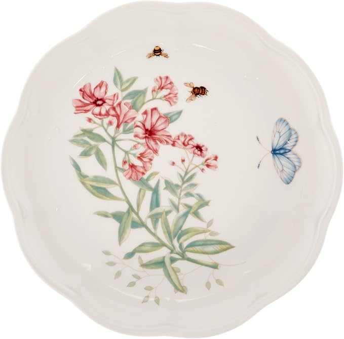 Lenox Dinnerware Set, Butterfly Meadow 18-Piece Set, Service For 6, White Porcelain, Butterfly And Flower Designs, Plates And Bowls Sets, Dishwasher Safe, Home & Kitchen (Assorted, 18 Pieces) - Image 15