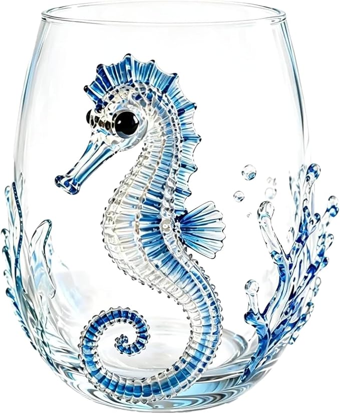 Artisan Blue Octopus Glassware Handmade 3D Ocean Decor Gift - Image 9