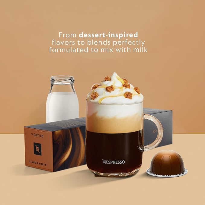 Nespresso Vertuo Coffee and Espresso Machine by De'Longhi, Piano Black | Piano black coffee machine that brews 4 cup sizes with Centrifusion extraction for barista grade coffee and espresso at home. - Image 8