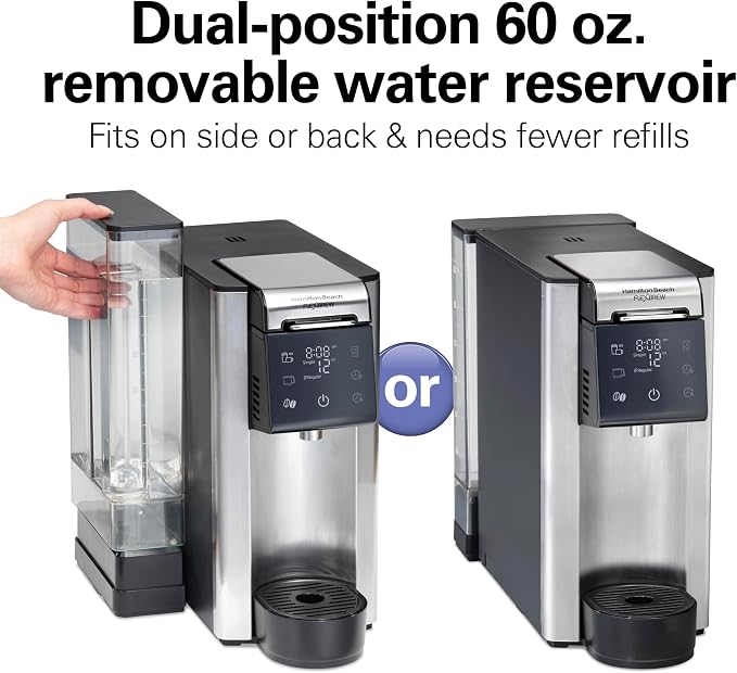 Hamilton Beach Flexbrew Advanced 5-in-1 Drip & Single Serve Coffee Maker | Single Serve Hot & Iced Coffee Maker | 12 Cup Thermal Programmable Drip Coffee Maker | Removable 60 oz. Reservoir | Black - Image 4