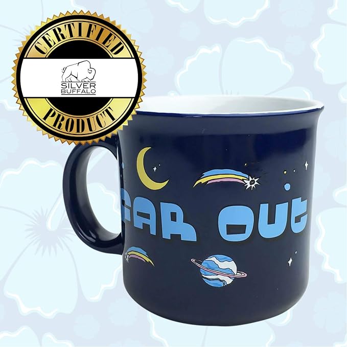 Silver Buffalo Disney Lilo and Stitch Space Surf, Ceramic Camper Mug, 20oz | Far, Out Surfing in, 0.59 Liters - Image 5