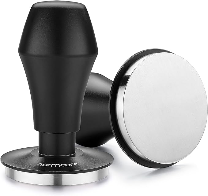 Normcore 58mm Coffee Tamper - V4 Spring-loaded Tamper with Stainless Steel Flat Base - 15lb / 25lb / 30lbs Replacement Springs - Anodized Aluminum Handle and Stand - Fits 58mm Standard Baskets - Image 2