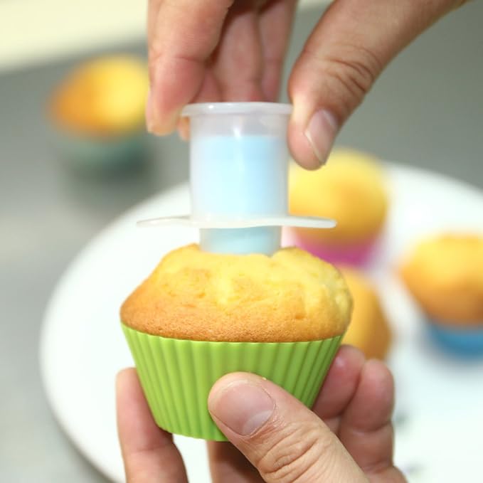 2pcs Cupcake Tools Muffin Cake Pastry Model Plunger Cutter Decorating Plastic Cake Digging Holes Device Filling - Cupcake Hole Punch - Image 8