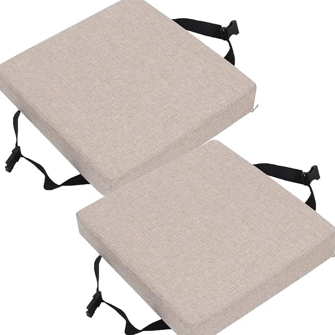 Square Cushion Set of 2 for Bar Stool 14x14/15*15/12*12 Seat With Ties, Thicked 5/8cm Dining Pads for Home Kitchen ( Color : 9# by Unknown