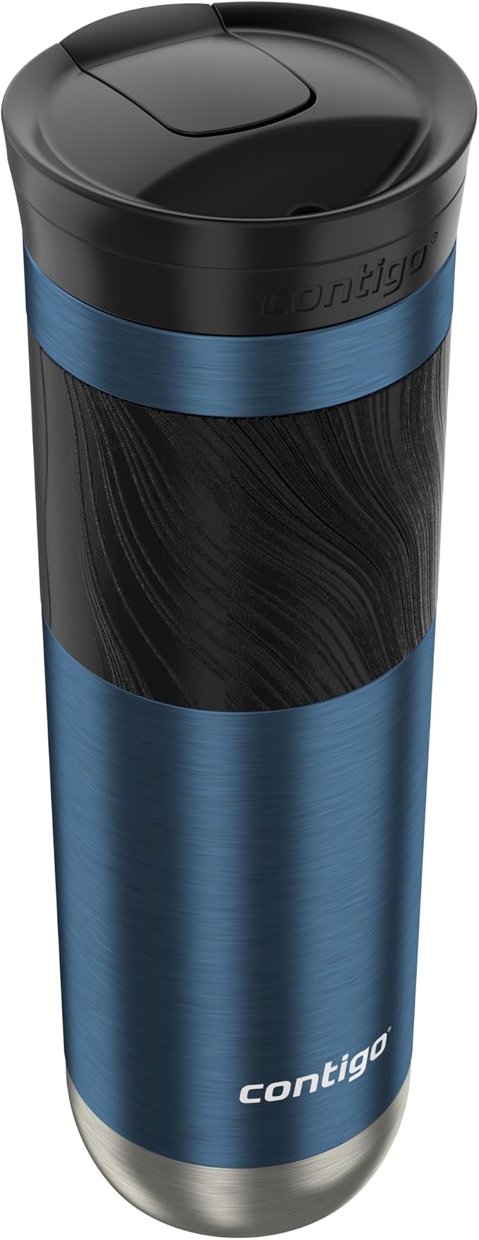 Contigo Byron 2.0 Stainless Steel Travel mug with Snapseal Lid and Grip, 24oz, Blueberry, BPA Free and Leak Proof - Image 3