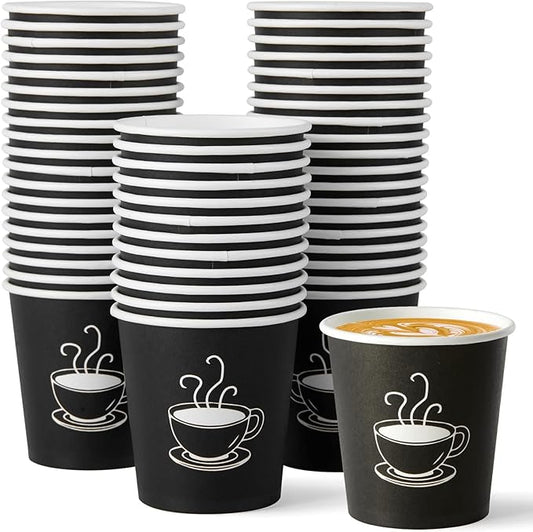 600 Pack 4 oz Paper Cups, Small Disposable Coffee Cups, Paper Espresso Cups, Hot/Cold Drinking Cups for Party, Picnic, Travel and Events