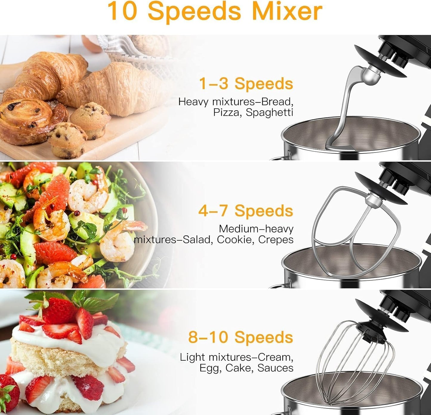 7.5QT 10-Speed Stand Mixer