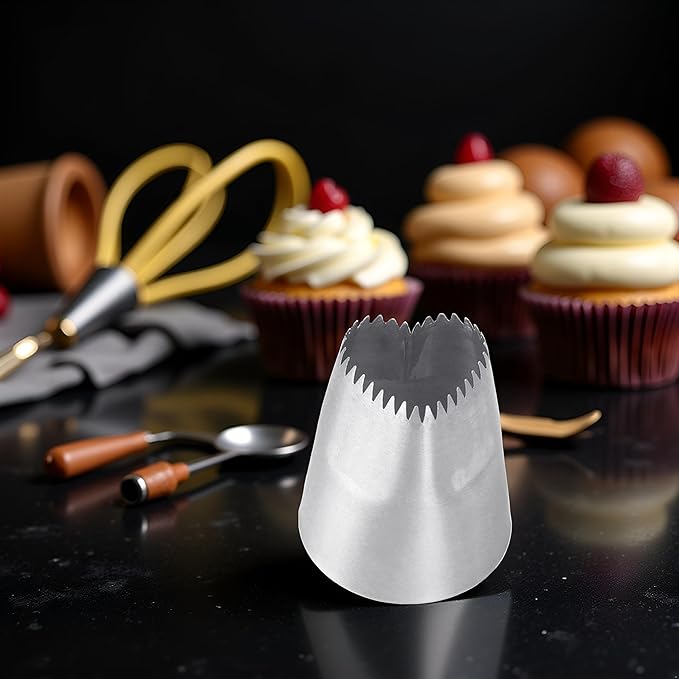 Silver Stainless Steel Heart-shaped Cake Icing Piping Decorator, Dessert Mold Shaping Piping Tips, Nozzles Mold, Piping Flowers Icing Pastry Frosting Nozzles, Icing and Piping Tips, Decorating Tools