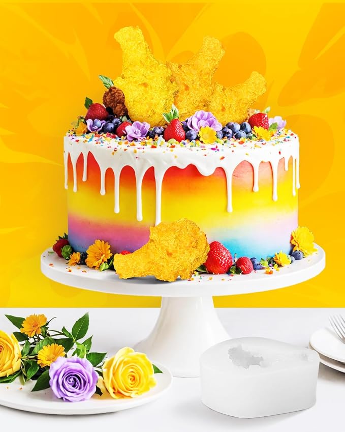 Simulation Chicken Leg Candle Molds, 3d Fried Chicken Drumstick Ice Cream Molds, Fake Food Chocolate Mould, Food Mold for Home Decorations Photo Props - Image 2