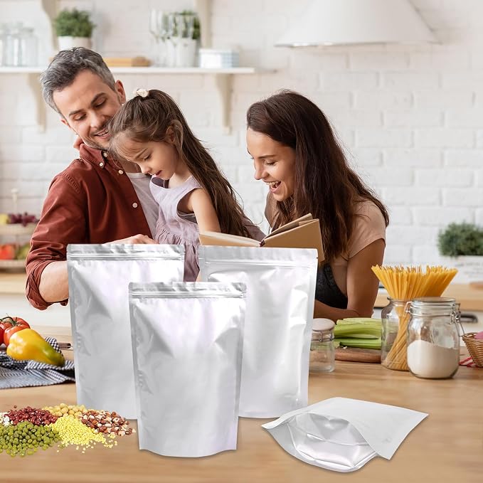 30PCS 4Gallon 14"X20" Mylar Bags for Food Storage with Oxygen Absorbers&Lables,10 Mil Thick Resealable Stand-Up Zipper&Heat Sealable Bags for Long Term Food Storage,Dried Food - Image 7