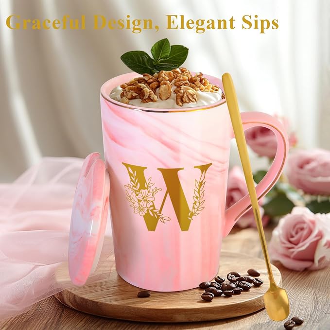 MNZZ Personalized Ceramic Coffee Mug with Lid Tea Cup Gifts Women Men Teacher Christmas Music Dance Science Daycare Special Education Need English History Sunday School Spanish Autism Reading Gym,W - Image 3