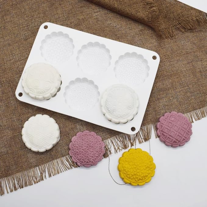 Silicone Mold for Cake DIY Baking Chocolate Eco-Friendly Cake Mold Candy Chocolate Cake Mould Baking DIY Kitchen Accessiories (Mooncake M_8.52 X5.8 X0.84 inch) - Image 9
