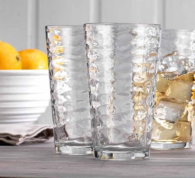 Glaver's Drinking Glasses Set of 10 Highball Glass Cups, 17 Oz Cooler Glassware. Home and Bar Everyday Basic Drinkware Elegant Kitchen Glasses for Water, Juice, Cocktails, Iced Tea. - Image 9