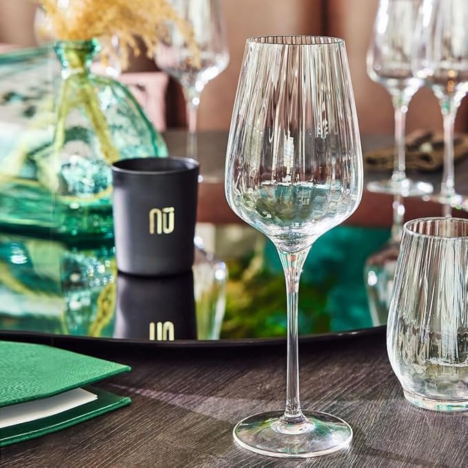 Chef & Sommelier Symétrie Wine Glasses 45 cl Set of 6 | Sturdy clear glass, glass cups with foot, dishwasher safe, made in France - Image 5