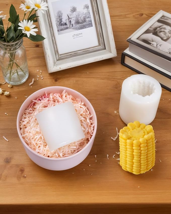 Corn Shape Silicone Mold, 3D Corn Molds, Artificial Food Candy Mold French Dessert Mousse Molds, Corn Shaped Candle Mold for Fondant Chocolate Clay Soap Lotion Bar - Image 8