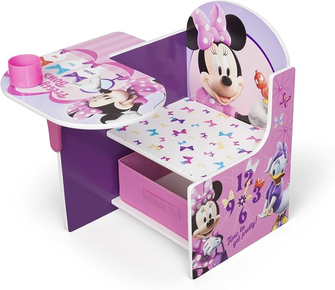 Delta Children Chair Desk With Storage Bin, Disney Minnie Mouse - Image 2
