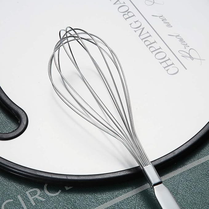 Whisk, Berglander Whisks For Cooking, Stainless Steel Balloon Whisk, Sturdy Kitchen Wire Whisk Set for Cooking, Baking, Blending, Whisking, Beating, Stirring, Dishwasher Safe, Easy to Clean - Image 5