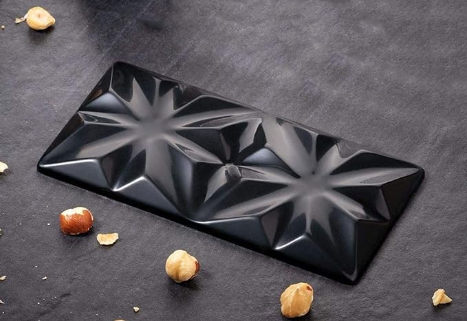 C-CO 6 in 1 Silicone Break Apart Chocolate Bar Mold, Silicone Molds for Wax Melts Non Stick Homemade Protein and Energy Bar Mould, Pack of 2