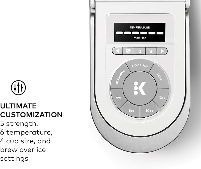 Keurig K-Supreme SMART Single Serve Coffee Maker With WiFi Compatibility, 4 Brew Sizes, And 66oz Removable Reservoir, Compatible with Alexa, White - Image 3